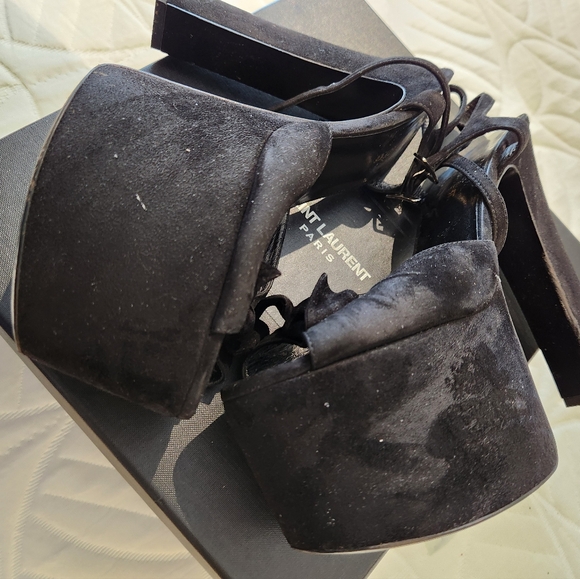 SAINT LAURENT PLATFORM Sandals 👡 - Picture 4 of 12